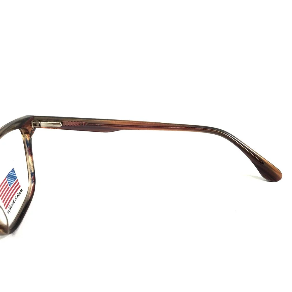BKLYN Eyeglasses Frames FREEPORT MAUVS Mauve Stripe Cat Eye Full Rim 54-15-142